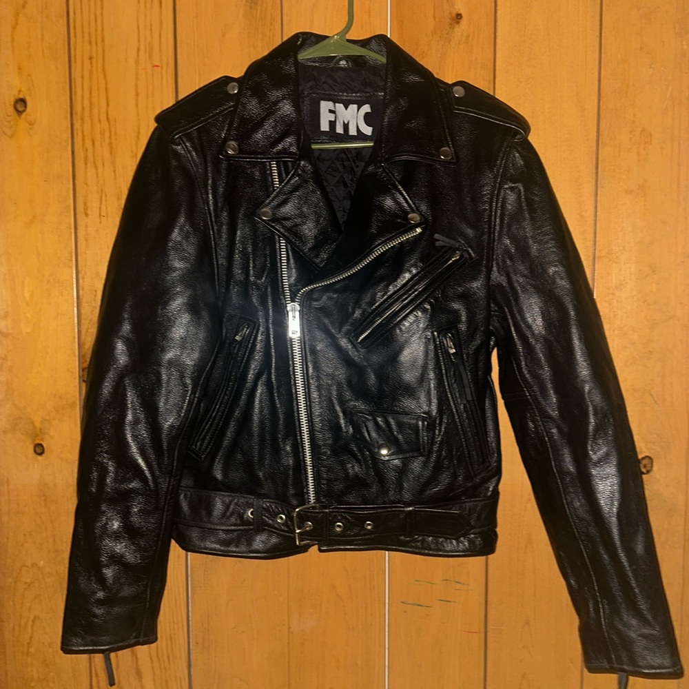 Bikerlicious - Women's Motorcycle Leather Jacket
Brand: FMC 
Size: 38/Medium